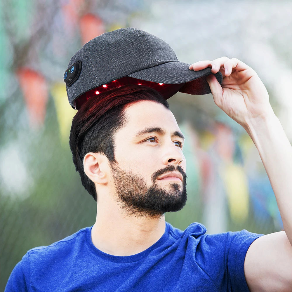Red Light Therapy Hair Growth Cap | For Hair Regrowth Anti Hair Loss Relax Scalp Anti-inflammatory
