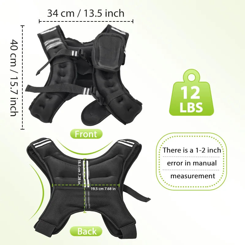 Homes Smarts™ 12LB Weighted Fitness Vest