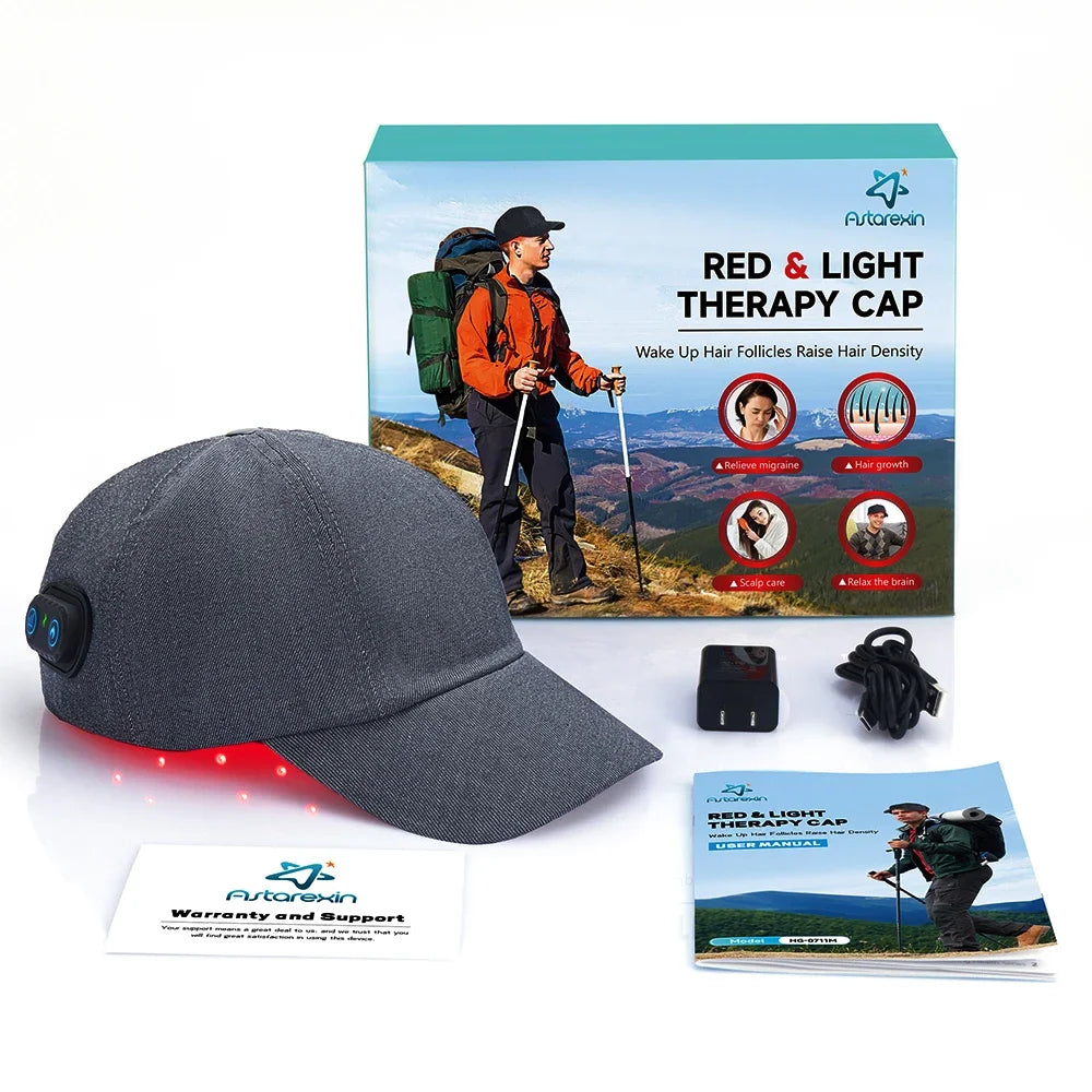 Red Light Therapy Hair Growth Cap | For Hair Regrowth Anti Hair Loss Relax Scalp Anti-inflammatory